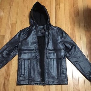 MENS ZARA Sleek leather jacket